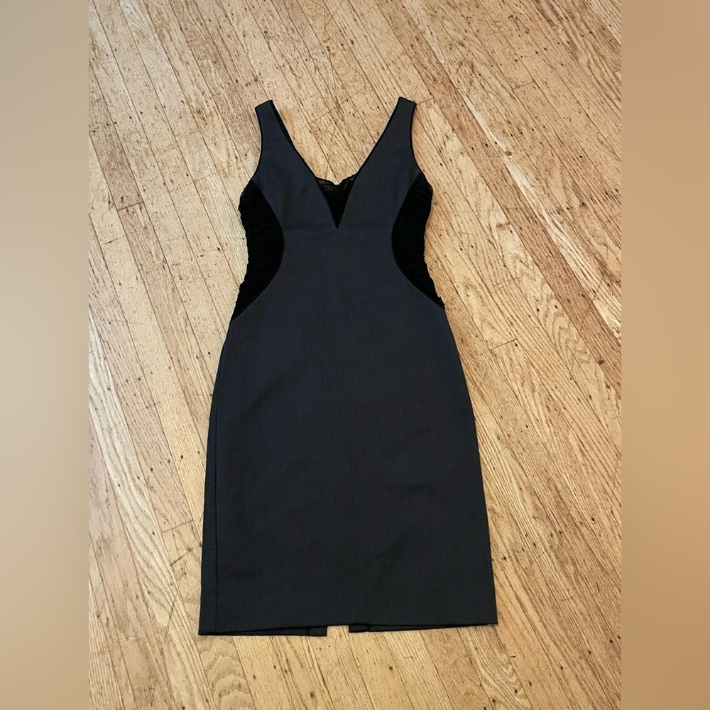 Black Halo 100% Silk Panel Sheath Dress